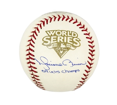 Mariano Rivera Signed 2009 World Series Baseball Inscribed "09 WS Champs"